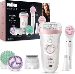 Braun Silkepil 9 4 in 1 Skin Spa, SensoSmart, Smartlight, 2 speed settings