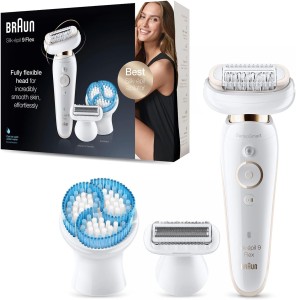 Braun Silk-épil 9 SensoSmart, Flexible head, 6 Attachments, Micro-Grip tweezer