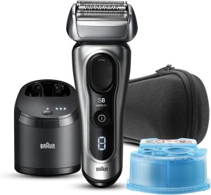 Braun Shaver Series 8, 5-in-1 SmartCare Center, Wet & Dry, Precise shaving