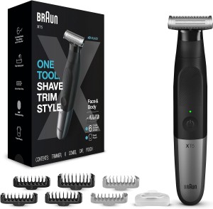 Braun Series X - 4D-Blade technology, Wet & Dry, all-in-one tool with 6 attachme