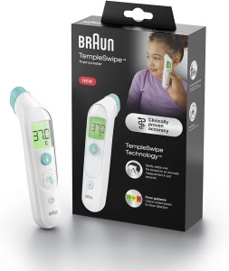 BRAUN TempleSwipe Thermometer - TempleSwipe Technology, Clinically-proven