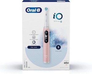 Oral B iOM6 Pink Rechargeable Tooth Brush, iO technology,