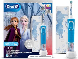 Oral B Vitality Rechargeable Kids 3+ Years FROZEN, Round brush head
