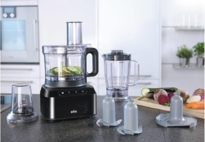 Braun Food Processor 800W with 2.1L food prep bowl & 1.2L blaender, Multi mill