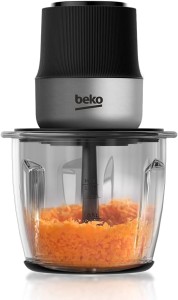 Beko food chopper - 400 W Motor Power. 2 speed settings. 1 L Glass Bowl