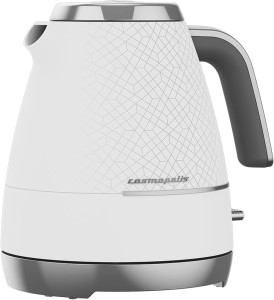 Beko Cosmopolis Electric Kettle, Retro White Chrome Design, 1.7 L Capacity, 3000