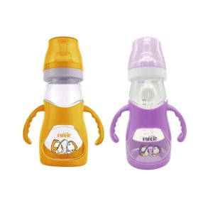 Farlin Anti-Choke Bended 250cc Feeding Bottle 1pc, Assorted