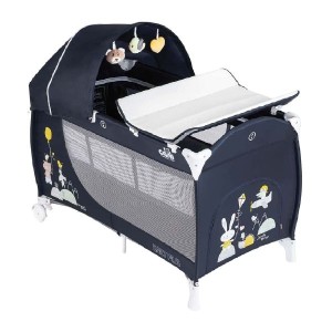 CAM Daily Plus Lightweight Travel Cot 0-36 Months, Dark Blue