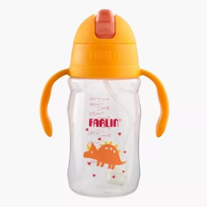 Farlin Straw Training Cup - Orange 260ML 