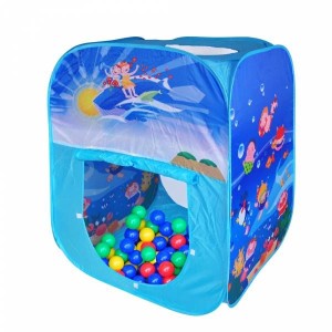 Ching Ching Ocean square play house/square + 100pcs balls 6cm Ball, Blue