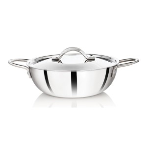 Premier 3-ply Clad Stainless Steel Kadai -30 cm