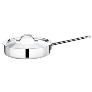 Premier 3-ply Clad Stainless Steel Classic Fry Pan with Lid Tpf-24 Cm
