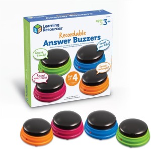 Learning Resources Recordable Answer Buzzers (Set of 4)