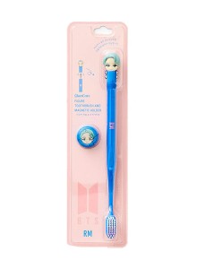 K-Pop Idols Goods Rm Character Figure Toothbrush with Convenient Magnetic Holder