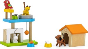 Viga My Pets Wooden Playground Set 13-Pieces