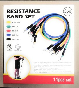 SUPREME SPORT Resistance Tubes Set with Door Anchor (5 Tubes)