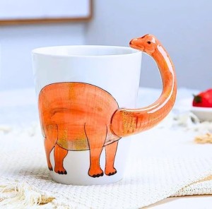 SOLARAE Ceramic 3D Coffee Mug, Hand-Painted Mug Cute Animal Tea Mugs, Coffee Cup
