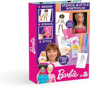 BARBIE STENCIL & STYLE WITH DOLL