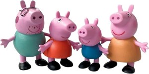 Comansi Peppa Pig Collection Set - 4 Figures: Peppa, George, Mama and Papa