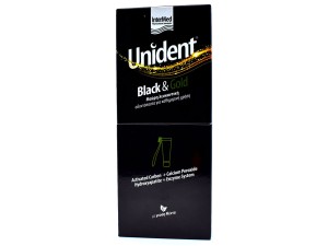 Intermed Unident Black & Gold Whiteining Toothpaste 100Ml