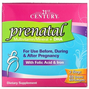 21St Century Prenatal Mv+Dha 60S