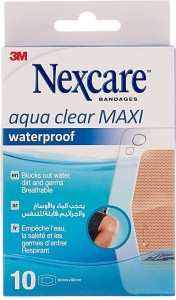 Nexcare Aqua Clear Maxi W/Proof Bandages Pack 10S