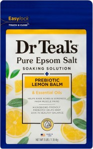 Dr Teals Epsom Salt Soaking Solution Prebiotic Lemon Balm 1.36Kg