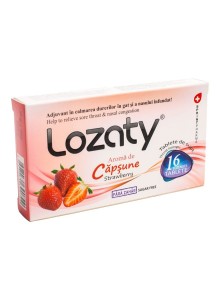 Lozaty Throat Lozenges Strawberry S/F 16S