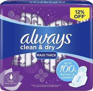 Always Clean & Dry Maxi Thick 30S (Violet)