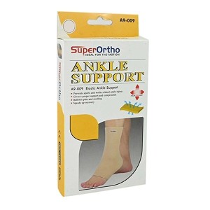Super Ortho Elastic Ankle Support(White) - A9-009 (S)