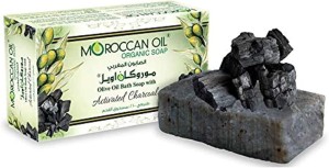 Moroccan Oil Acitivated Charcoal Organic Bar Soap 100 Gm