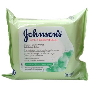 J&J Daily Essential Comb.Skin Wipes 25S