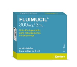 Fluimucil 300 Mg/ 3 Ml Glass Ampoules 3 Ml 5'S