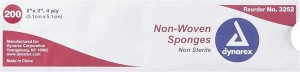Novamed Non Woven Sponges 2X2 Non Sterile 200S (Nws-001)