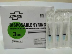 Prime Disp. Syringe 3Mlx100