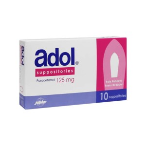 Adol 125Mg Supp 10S