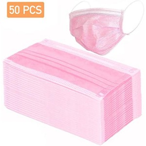 Face Mask 3Ply Disp 50S - Pink