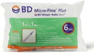 Bd Microfine 1Ml 31G Insu Syringe X 10