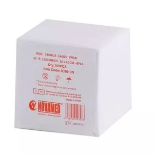 Novamed Gauze Swab 10X10Cm 100S (Non-Sterile / 809012N )