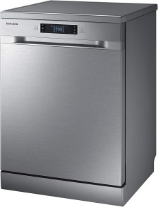Samsung 7 programmes 14 place settings Free standing Dishwasher, Silver - DW60M6050FS"Min 1 year manufacturer warranty"