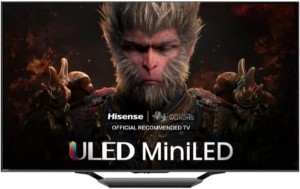 Hisense 65-Inch Class U6 Series Mini-LED ULED 4K UHD Google Smart TV (65U6N, 2024 Model) - QLED, Motion Rate 240, HDR 10+, Full Array Local Dimming, Game Mode Plus, Alexa Compatibility