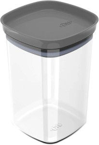 Ou Block Square Airtight Food Containers - Varis Sizes And Colors (Grey, 1L)