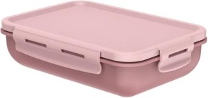 Ou Hermetic Rectangular Lunch Box Bicolor Pink Rose