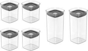 Ou Hermetic Canister Block Set 6 Pieces (0,150L / 0,340L) Natural