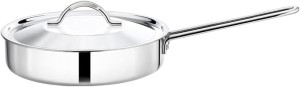 Premier 3-ply Clad Stainless Steel Classic Fry Pan with Lid Tpf-24 Cm