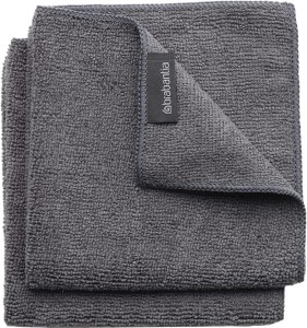 Brabantia Microfiber Dish Cloths, Set of 2-Grey