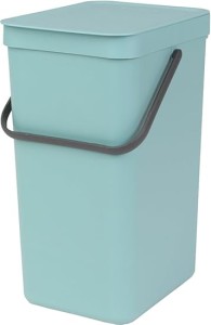 Brabantia Sort & Go Waste Bin, 16 litre - Mint