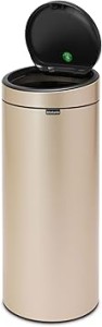 Brabantia Touch Bin New, 30L, Plastic Inner Bucket - Metallic Gold