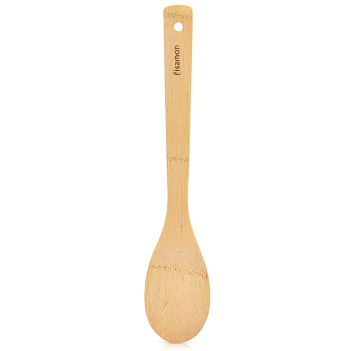 Fissman Bamboo Serving Spoon, Wood Serving Spoon - Heat Resistant 30x6cm