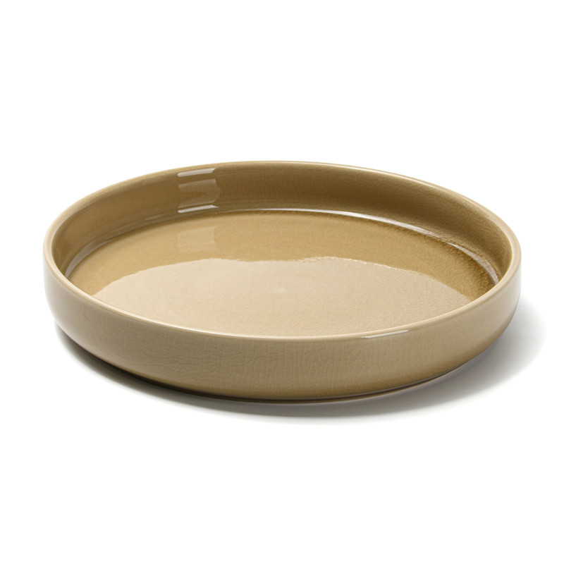 Fissman Plate 22x22x3.6cm Beige Crackle (Ceramic)